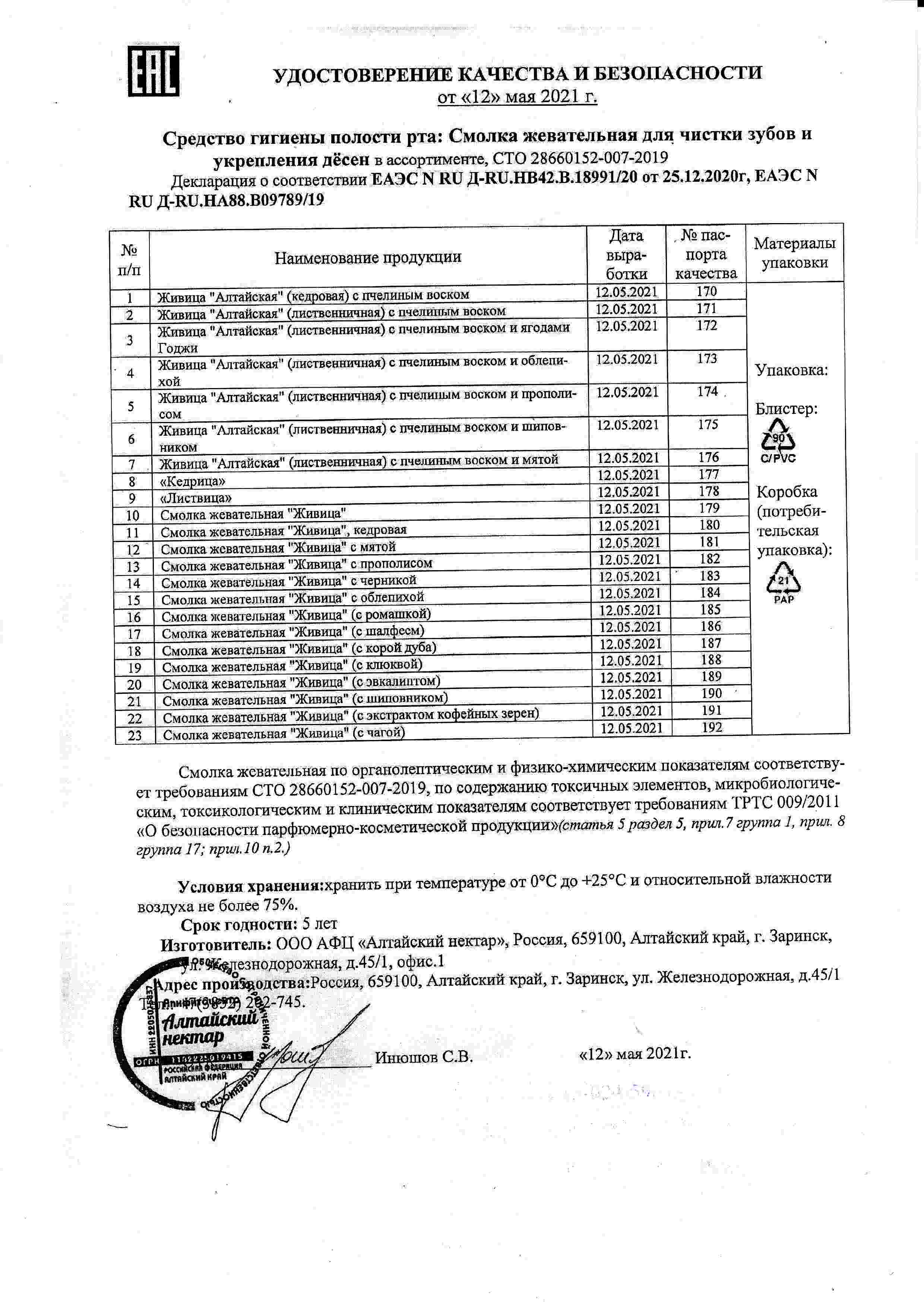 Паспорт №052021